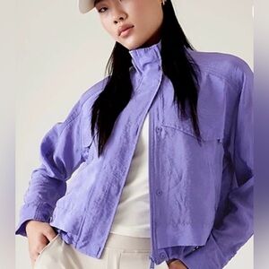 Athleta Arrival Jacket Purple Medium NWT
